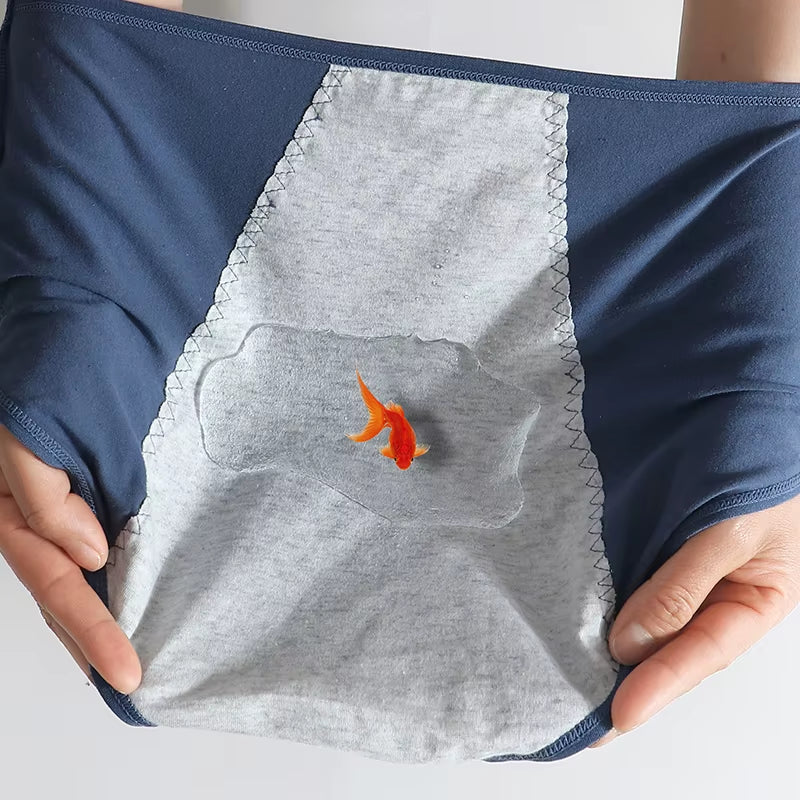 High Waist Menstrual Women'S Panties Widen Period Pants Leak Proof Physiological Underwear Cotton plus Size L-4XL Female Briefs