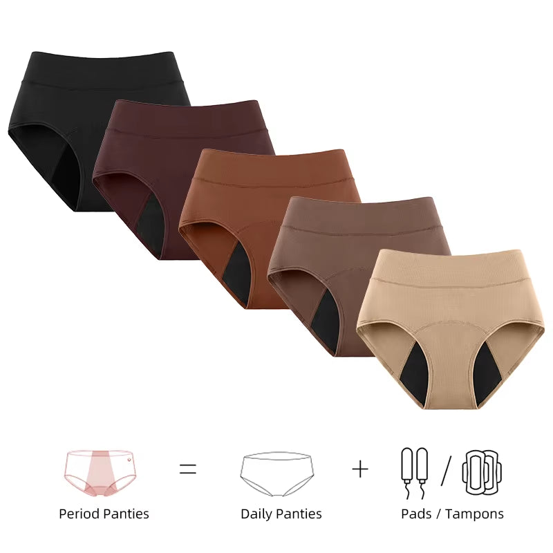 3 Layers Menstrual Panties Absorption Maternity Physiological Incontinence Breathable Briefs Waterproof Period Women Underwear