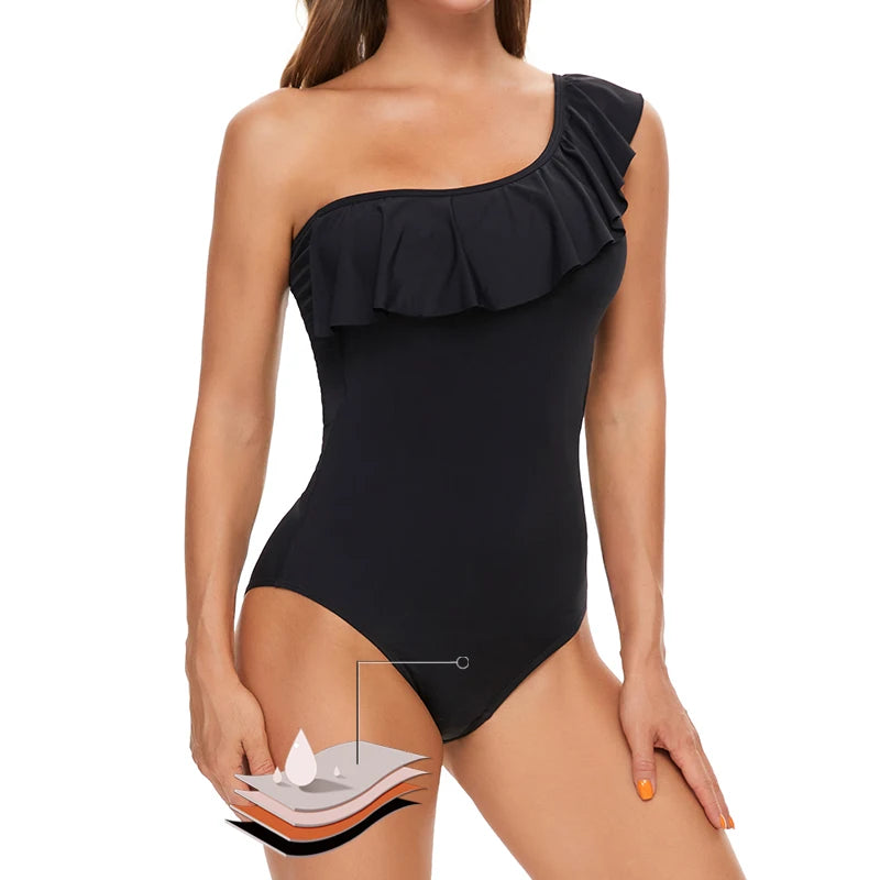Menstrual Swimsuit Women 4 Layer Period Swimwear Leak Proof Beach Menstrual Bikini Menstrual Panties Teen Absorbent Swim Bottom